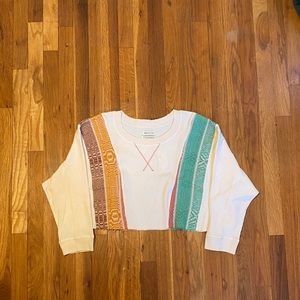 Urban outfitters cropped waffle shirt